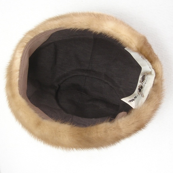 VINTAGE MR. ARNOLD JR. TAN MINK FUR HAT MINT main image 4